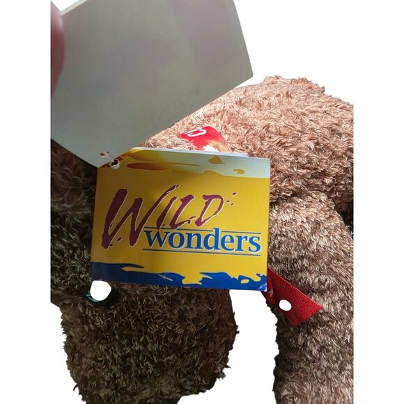 Wild Wonderz Canada Brown Moose 12"' Plush Stuffed Animal - Picture 8 of 9